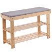 BackHome Living Бамбукова Лавка З Місцем Для Взуття 70 × 28 × 45 См, LOF8711 - Home Club, зображення 3