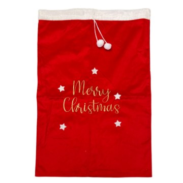 Chomik Мішок Для Подарунків «Merry Christmas» 60 × 90 См, Червоний, ELF4704 - Home Club