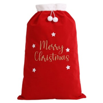 Chomik Мішок Для Подарунків «Merry Christmas» 60 × 90 См, Червоний, ELF4704 - Home Club