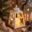 Chomik Светодиодный фонарь из металла, 12 x 21,5 см, белый - Renifer, SOL0412 - Home Club, изображение 2