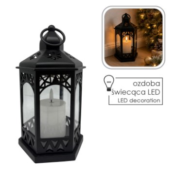 Chomik Светильник Led размером 13,5 × 12 × 23,5 см с шестиугольной свечой, LED3409 - Home Club