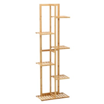 BackHome Living Бамбуковая Подставка Для Цветов И Растений, 6-Ярусная, 40 x 21 x 122 См, LOF8742 - Home Club