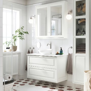 ІКЕА Умивальник і шафа з висувними ящиками TÄNNFORSEN / VÄSTERSJÖN, 996.299.40 - Home Club
