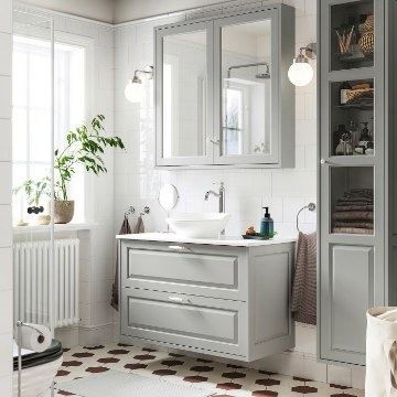 ІКЕА Умивальник і шафа з висувними ящиками TÄNNFORSEN / VÄSTERSJÖN, 896.298.46 - Home Club