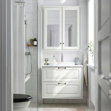 ІКЕА Умивальник і шафа з висувними ящиками TÄNNFORSEN / ORRSJÖN, 096.298.93 - Home Club