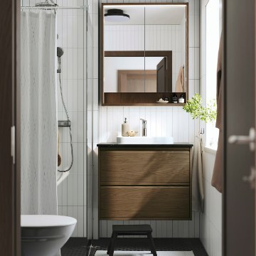ІКЕА Умивальник і шафа з висувними ящиками ÄNGSJÖN / BACKSJÖN, 996.295.44 - Home Club