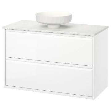 ИКЕА Умывальник и тумба с ящиками ÄNGSJÖN / LERSJÖN, 896.297.85 - Home Club