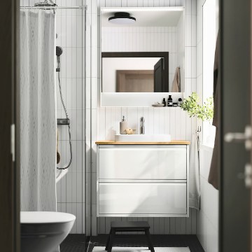 ІКЕА Умивальник і шафа з висувними ящиками ÄNGSJÖN / BACKSJÖN, 796.296.44 - Home Club