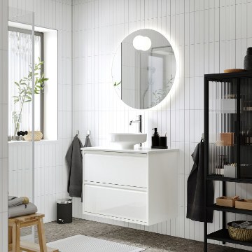 ІКЕА Умивальник і шафа з висувними ящиками ÄNGSJÖN / LERSJÖN, 396.295.04 - Home Club