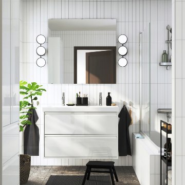 ІКЕА Умивальник і шафа з висувними ящиками ÄNGSJÖN / ORRSJÖN, 296.295.09 - Home Club