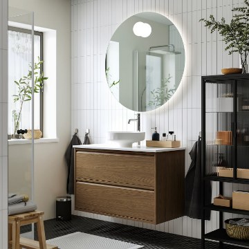 ІКЕА Умивальник і шафа з висувними ящиками ÄNGSJÖN / LERSJÖN, 096.295.72 - Home Club