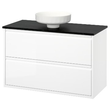 ИКЕА Умывальник и тумба с ящиками ÄNGSJÖN / LERSJÖN, 096.295.05 - Home Club