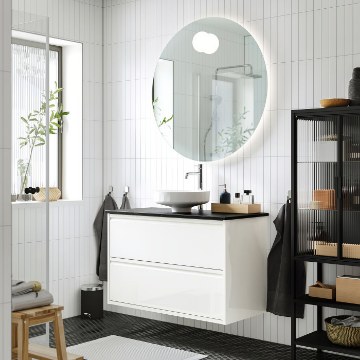 ІКЕА Умивальник і шафа з висувними ящиками ÄNGSJÖN / LERSJÖN, 096.295.05 - Home Club