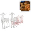 Chomik 3D-різдвяна прикраса — олені з санями зі світлодіодами, 2,5 м, LED6175 - Home Club