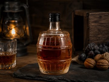 Chomik Пляшка «Beczułka» об'ємом 500 мл з металевою кришкою діаметром 28 мм, SIN3615 - Home Club
