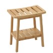 BackHome Living Бамбуковая Табуретка С Полкой 39,5 × 25 × 46 См, LOF8728 - Home Club, изображение 2
