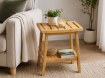 BackHome Living Бамбуковая Табуретка С Полкой 39,5 × 25 × 46 См, LOF8728 - Home Club, изображение 5