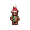 Chomik Скляна Ялинка - Ведмедик 4,1 × 3,3 × 8,6 см, BOZ7325 - Home Club