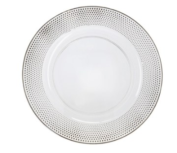 Chomik Кругла Підставка 33 x 33 x 1,5 См Прозора Золота, VEN7793 - Home Club