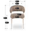 Mebel Elite Стул Ardea, бежевый/кашмир, ME.ARDEA/BZ/KASZ/T/K - Home Club, изображение 6
