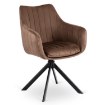 Mebel Elite Вращающееся кресло Mumbai 2, коричневое, велюровое, ME.MUMBAI/BR/V/K - Home Club, изображение 3