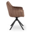Mebel Elite Вращающееся кресло Mumbai 2, коричневое, велюровое, ME.MUMBAI/BR/V/K - Home Club, изображение 5