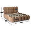 Mebel Elite Кровать 160x200 «Анкара» с ящиком для хранения, коричневая, с текстурой «букле», ME.ANKARA/160/BR/TB/LOZZPOJ - Home Club, изображение 12