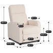 Mebel Elite Раскладной кресло Danny кремового цвета из букле, ME.DANNY/KR/TB/FW - Home Club, изображение 11