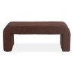 Mebel Elite Мягкий пуф Delino, коричневый, из ткани «букле», ME.DELINO/BR/TB/FW - Home Club, изображение 3