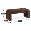 Mebel Elite Мягкий пуф Delino, коричневый, из ткани «букле», ME.DELINO/BR/TB/FW - Home Club, изображение 7