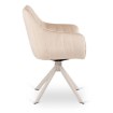 Mebel Elite Вращающееся кресло Aspen кремового цвета / кашемировый велюр, ME.ASPEN/KR/KASZ/V/K - Home Club, изображение 5