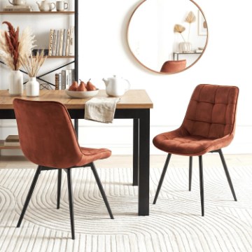Mebel Elite Стул Chris Rude из велюра, ME.CHRIS/RD/CZ/V/K - Home Club