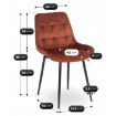 Mebel Elite Стул Chris Rude из велюра, ME.CHRIS/RD/CZ/V/K - Home Club, изображение 6