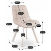 Mebel Elite Стілець Naya, бежевий, ME.NAYA/KR/KASZ/T/K - Home Club, зображення 6