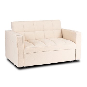 Mebel Elite Раскладной диван Corra для сна, бежевый, из ткани «букле», ME.CORRA/BZ/TB/SOF - Home Club