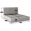 Mebel Elite Кровать 120x200 «Марсель» с ящиком для хранения, серая, велюровая, ME.MARSYLIA/120/P/V/LOZZPOJ - Home Club, изображение 10