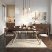 Mebel Elite Стол Lugo, раскладной, 90–190 см, орех/кашмир, ME.LUGO/O/KASZ/S - Home Club, изображение 3
