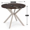 Mebel Elite Стол Lugo, раскладной, 90–190 см, орех/кашмир, ME.LUGO/O/KASZ/S - Home Club, изображение 9