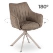 Mebel Elite Обертове крісло Aspen 2, бежеве/кашемір, ME.ASPEN2/BZ/KASZ/T/K - Home Club