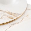 Mebel Elite Набір керамічних столиків Milano 45 см/60 см, білий мармур/золотий, ME.MILANO60/BM/ZL/L - Home Club, зображення 5