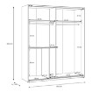 Forte Шафа для одягу, W2QS823E71-U60 - Home Club, зображення 11