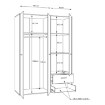 Forte Шафа для одягу, MKSS831-120 - Home Club, зображення 7