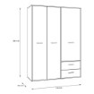 Forte Шафа для одягу, MKSS831-120 - Home Club, зображення 13