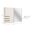 Forte Шафа для одягу, W2QS52333S-U60 - Home Club, зображення 7