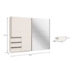Forte Шафа для одягу, W2QS52333S-U60 - Home Club, зображення 17
