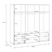 Forte Шафа для одягу, MKSS846-U60 - Home Club, зображення 11