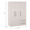 Forte Шафа для одягу, MKSS833-U60 - Home Club, зображення 10