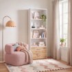 Forte Стелаж 65 см Culgoa, білий / дуб Artisan, CUGR711-M576 - Home Club, Зображення 9