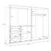 Forte Шафа для одягу, W2QS52331-U60 - Home Club, зображення 8