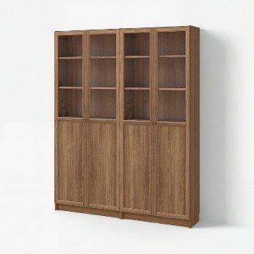 ИКЕА Комбинация стеллажей drz panel BILLY БИЛЛИ / OXBERG ОКСБЕРГ, 695.818.12 - Home Club